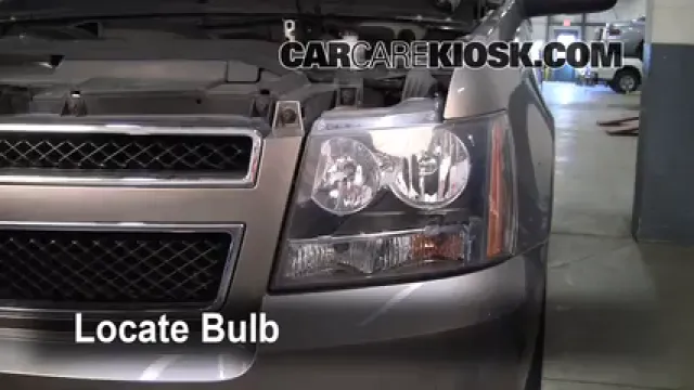 2008 Chevrolet Avalanche LT 5.3L V8 Éclairage Feux de route (remplacer l'ampoule)